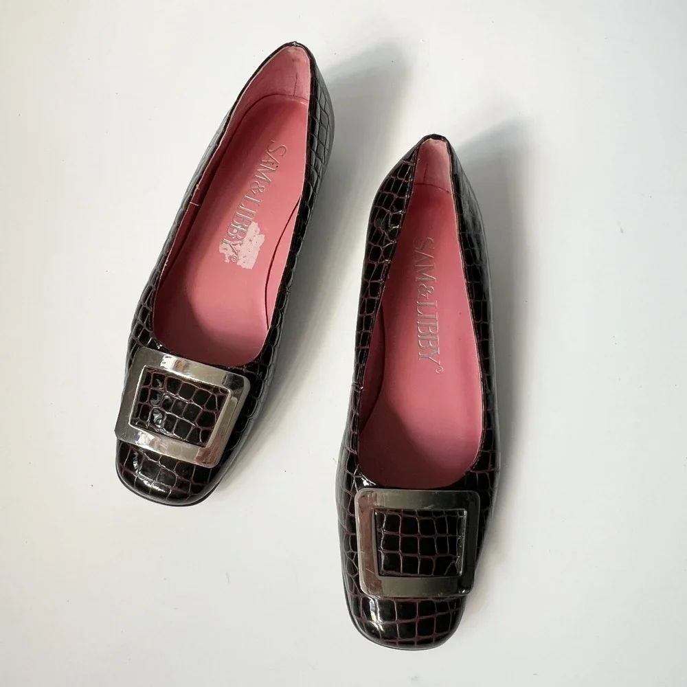Sam & Libby croc embossed